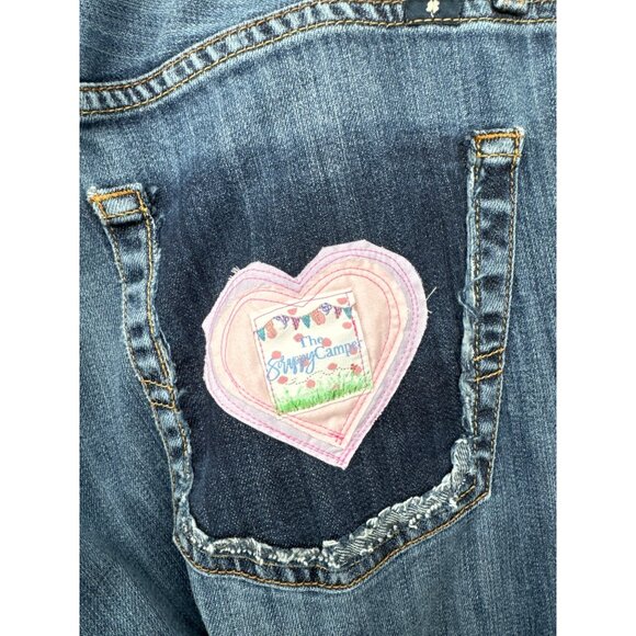 The Scrappy Camper + Lucky Brand Womens Jeans L/34 Upcycled Sweetheart Valentine - Picture 4 of 13